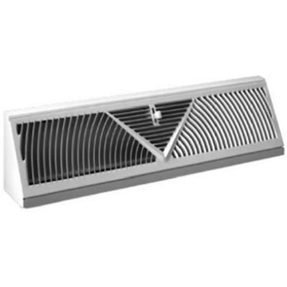 3018W18 White Perimeter Baseboard Diffuser, 18 in