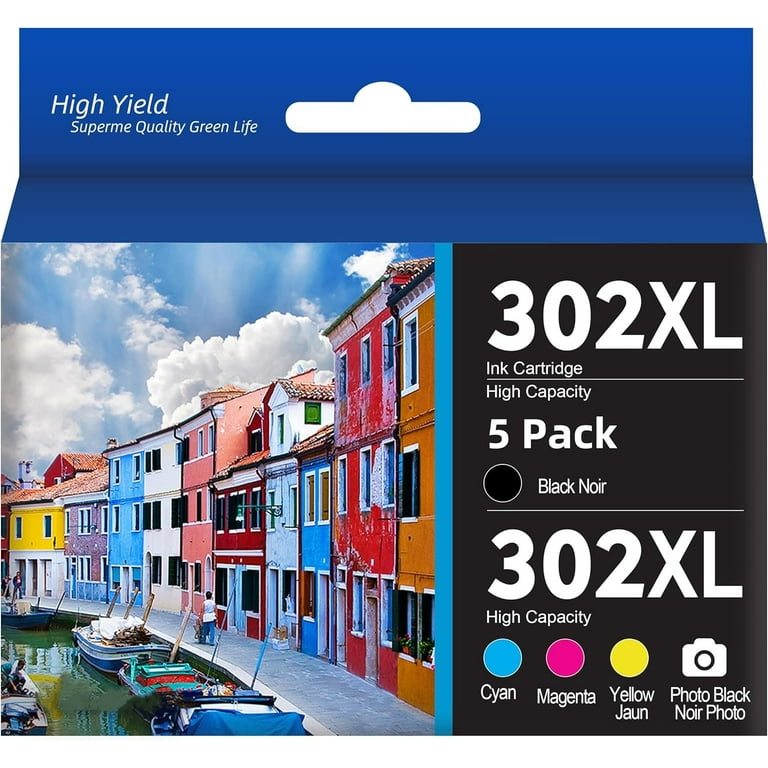 302 Ink Cartridge for Epson 302XL 302 XL T302XL Ink Cartridges for Expression Premium XP-6000 XP-6100 Printer (Black Photo Black Cyan Magenta Yellow, 302 Ink Cartridge for Epson 302XL 302 XL T302XL Ink Cartridges for Expression Premium XP-6000 XP-6100 Printer (Black Photo Black Cyan Magenta Yellow,