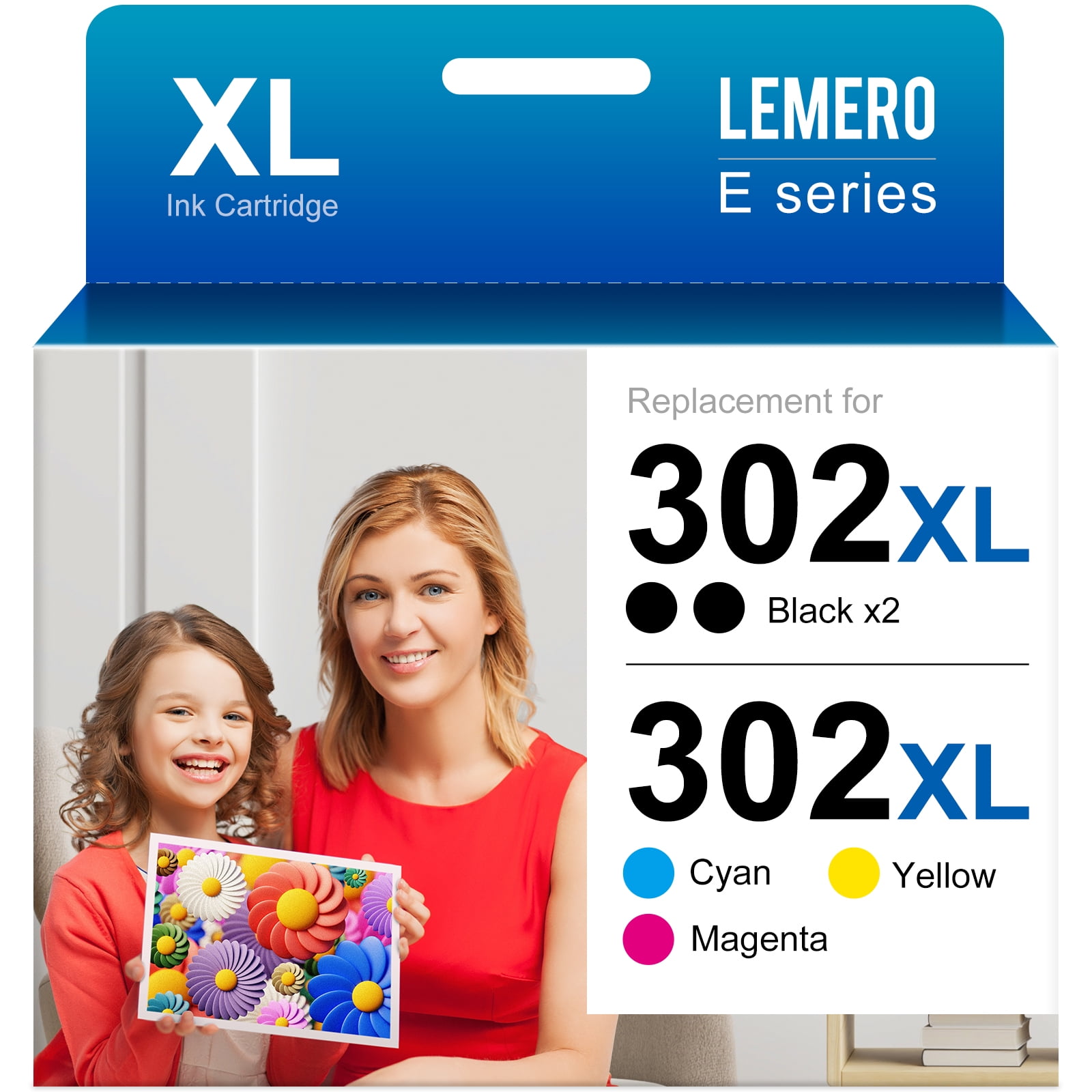 302 for Epson 302 XL T302XL Ink for Expression Premium XP-6000 XP-6100 Printer (Black Photo Black Cyan Yellow, 5-Pack) - Walmart.com