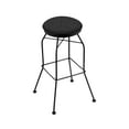 thumbnail image 1 of 3020 30" Swivel Bar Stool with Black Wrinkle Finish and Graph Coal Seat, 1 of 2
