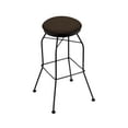 thumbnail image 1 of 3020 30" Swivel Bar Stool with Black Wrinkle Finish and Rein Coffee Seat, 1 of 2