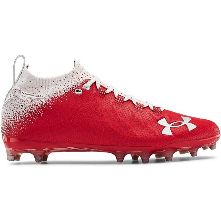 3022654 Under Armour Mens Spotlight Lux Mc Cleats Red 600 Size 10.5