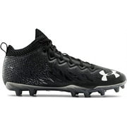 Under Armour Men's Spotlight Select Mid MC Football Cleat Black/White/White - 3022667-001