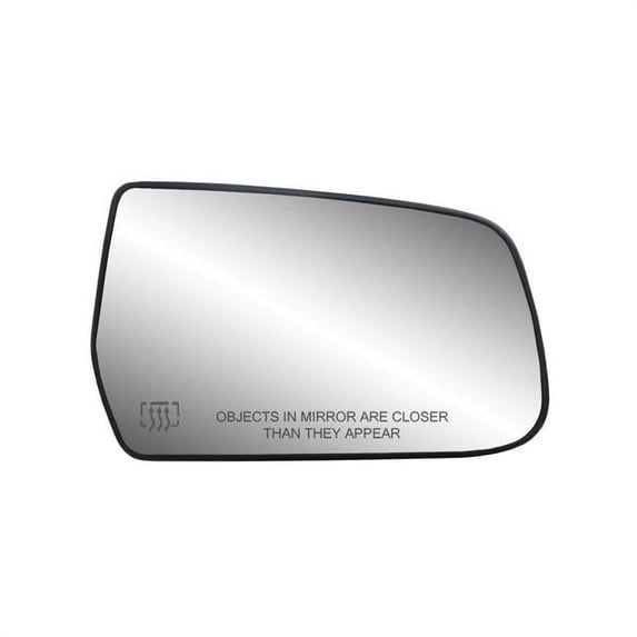 30230 - Fit System Passenger Side Heated Mirror Glass w/ backing plate, Chevrolet Equinox, GMC Terrain 10-14, 4 5/ 8" x 7 1/ 2" x 8" (w/ o Blind Spot)