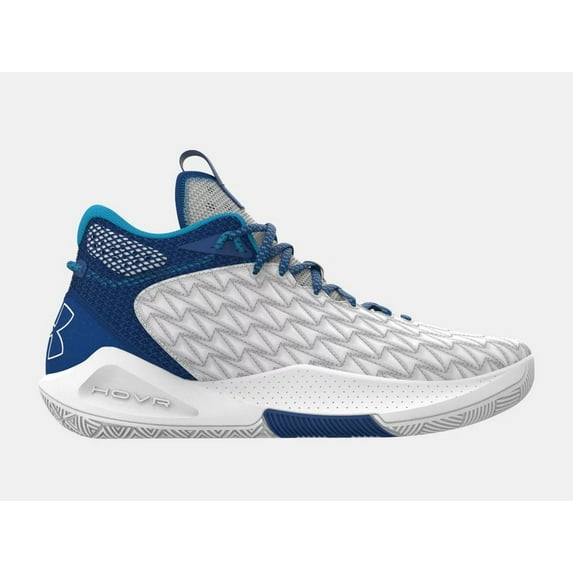 3024979-110 UNDER ARMOUR UNISEX HOVR HAVOC 5 CLONE TEAM WHITE/ROYAL M10.5 W12