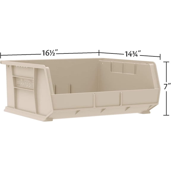 30250 Stackable Plastic Storage Bins with Lids for Garage Pantry Craft Organization Black 6-Pack