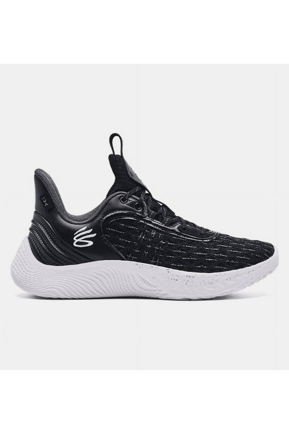 3025631 Under Team Curry 9 Basketball Shoe Unisex Black/White 101 M18 W19.5