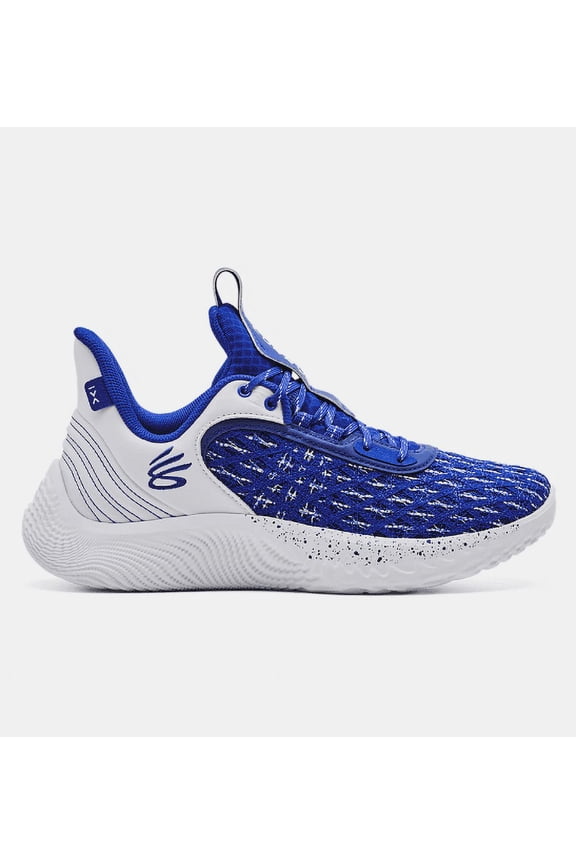3025631 Under Team Curry 9 Basketball Shoe Unisex Royal/White M16 W17.5