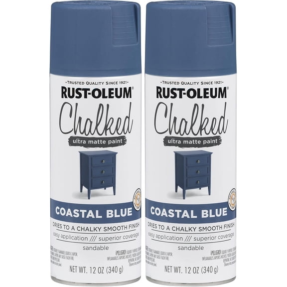 302598 Series Chalked Ultra Matte , 12 Ounce (Pack of 2), Coastal Blue