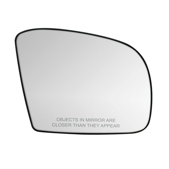 30296 - Fit System Passenger Side Heated Mirror Glass w/ backing plate, Mercedes M-class 06-07, R-class Blue Tec 09-10, R-class 06-08, R-class Wagon 06-10, 5 1/ 8" x 6 1/ 2" x 7 7/ 8"