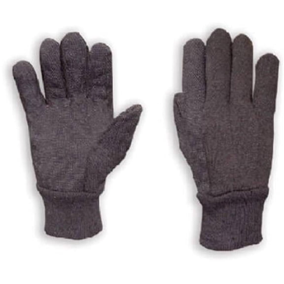 302S Mens Brown Jersey Glove - Small