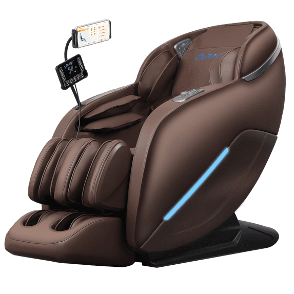 2026 Massage Chair,Full Body Zero Gravity with SL Track,Heat, AI Control,12 Auto Programs, Brown
