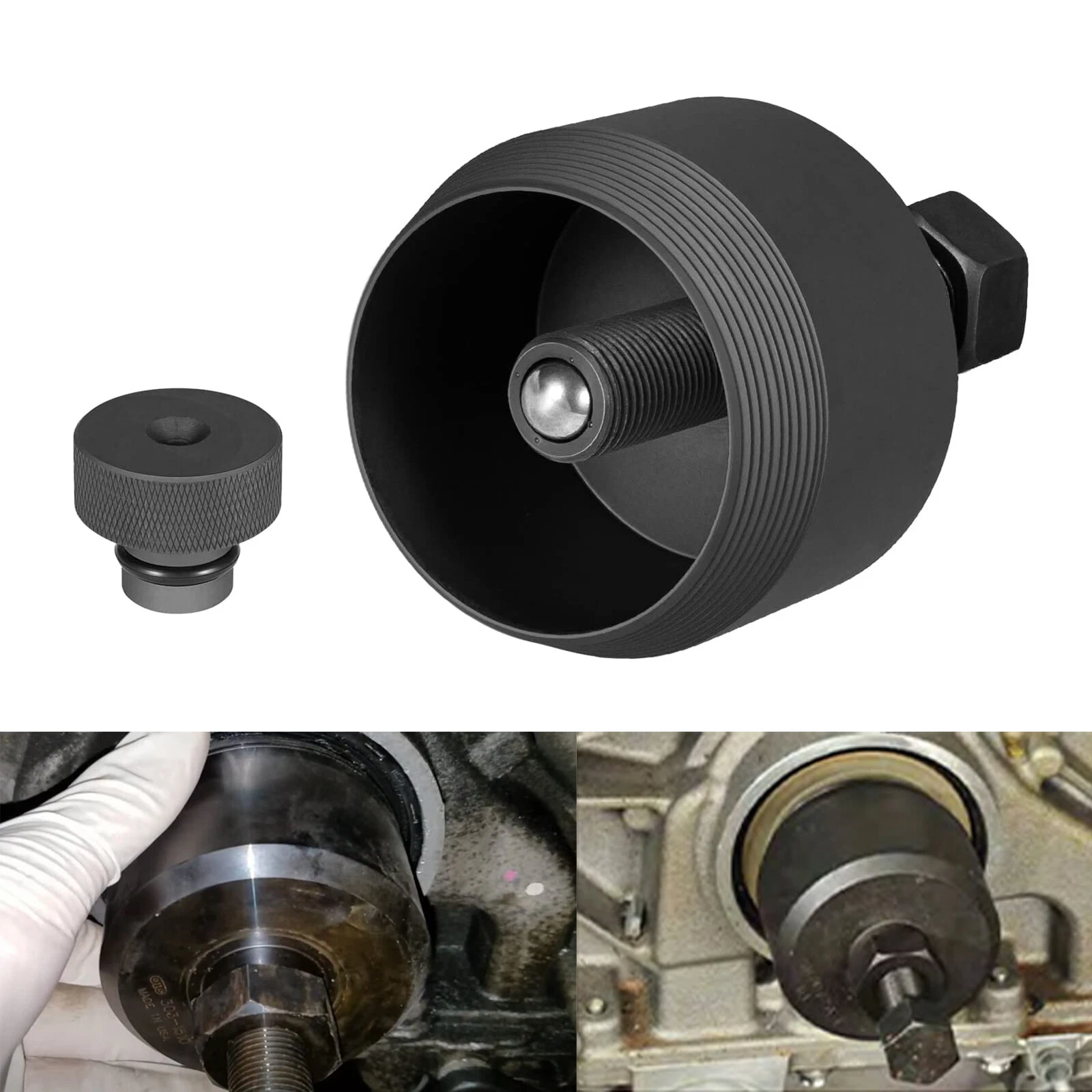 Fuel Injector Seal Remover Fitting Install Tool Oil Seal Remover Installer Tool Compatible for BMW N55 N63 S55 S63 B38 B48