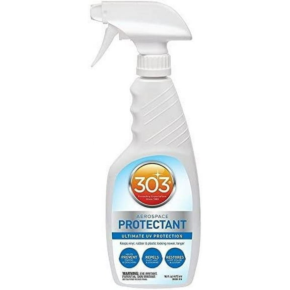 303 UV Protectant Spray for Vinyl, Plastic, Rubber, Leather - UV Resistant - 3 Pack, 16 Fl. oz.