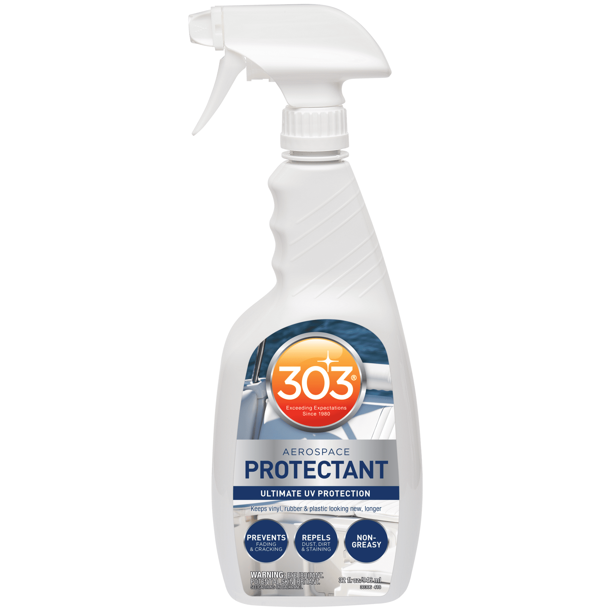 303 Marine Aerospace Protectant Provides Superior UV Protection, Repels  Dust, Dirt,  Staining Dries To A Matte Finish Restores A Like-New  Appearance, 32oz (30306) Packaging May Vary