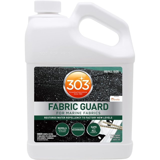 303 Marine Fabric Guard Restores Water and Stain Repellency To