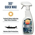 thumbnail image 1 of 303 Marine Quick Wax - Quick & Easy Spray On Wax - 90 Days Of Protection - Provides a Slick, Protective, Glossy Shine - Use On Wet / Dry Surfaces - Carnauba Wax, 32oz. (30213) Packaging May Vary, 1 of 3