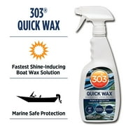 303 Marine Quick Wax - Quick & Easy Spray On Wax - 90 Days Of Protection - Provides a Slick, Protective, Glossy Shine - Use On Wet / Dry Surfaces - Carnauba Wax, 32oz. (30213) Packaging May Vary