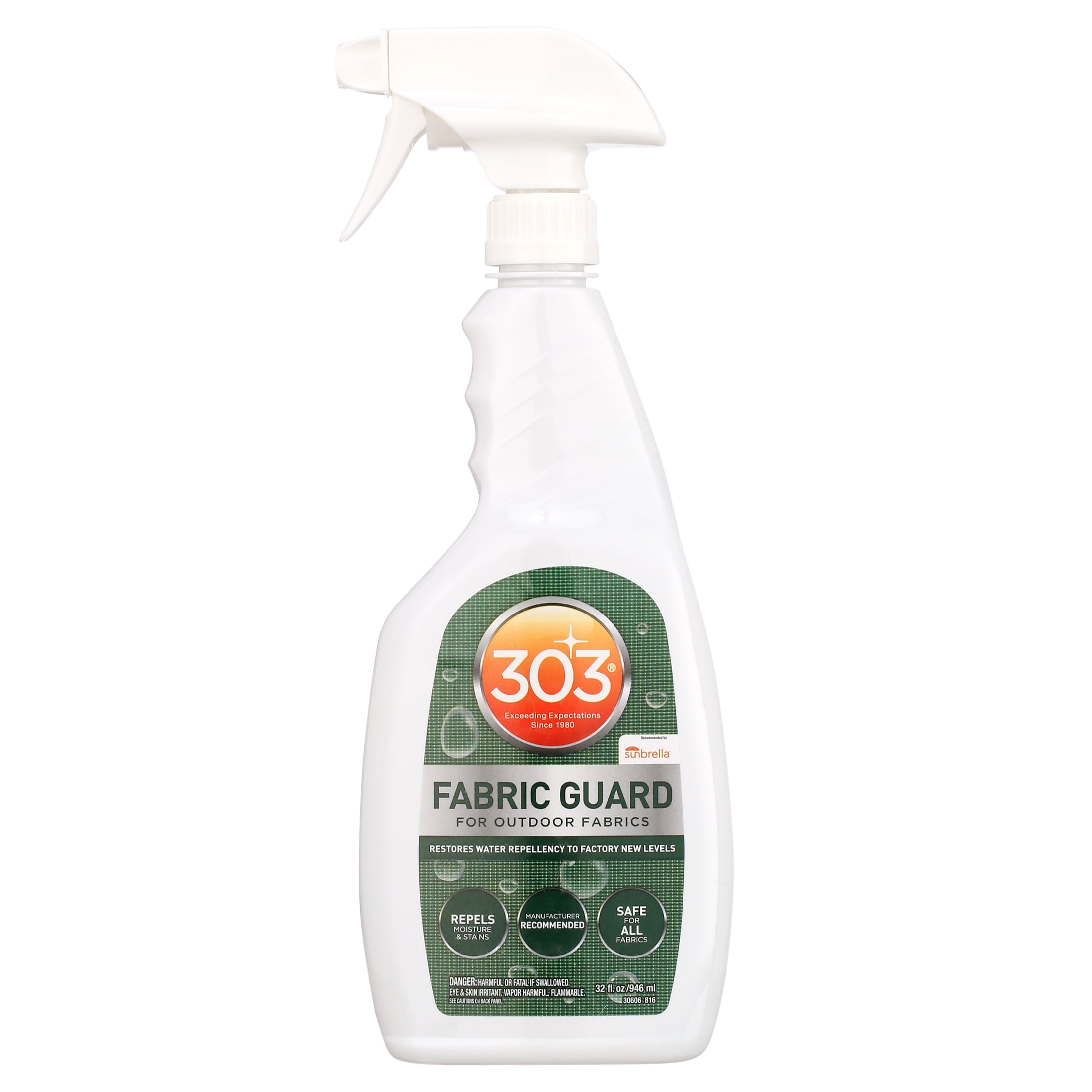 303 Products Fabric Guard Water Repellent & Stain Shielding Fabric Protector Spray, 32oz