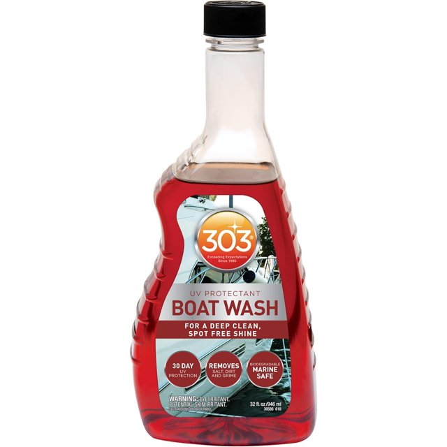 303 Products Marine Boat Wash with UV Protectant For A Deep Clean, Spot Free Shine 30 Day UV