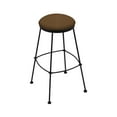 thumbnail image 1 of Holland Bar Stool Co 25 in. Stationary Counter Stool with Faux Leather Seat - Black Wrinkle, 1 of 2