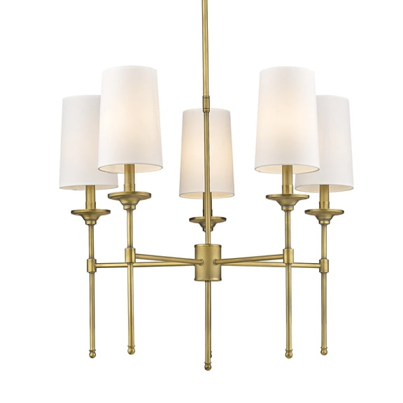 3033-5RB-Z-Lite-Emily - 5 Light Chandelier In Transitional Style-25.5 Inches Tall and 28 Inches Wide