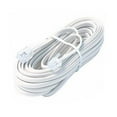 thumbnail image 1 of Steren 7ft 4C Modular Flat Telephone Line Cord White - RJ11, RJ-11, 1 of 1
