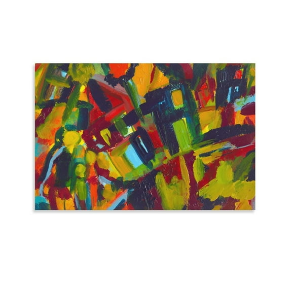 304 (1910) by Wassily Kandinsky Painting Poster- Print Photo Art Painting Canvas Poster Home Decorative Bedroom Modern Decor Posters Gifts 16x24inch(40x60cm)