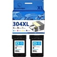 thumbnail image 1 of 304 304XL Ink Cartridges Compatible for HP 100 120 125 130 5030 5032 5020 5010 3760 2630 3750 2620 2622 3720 3762 3730 3733 Inkjet Printers, Leak-Proof Design Crisp Printing, 1 of 7