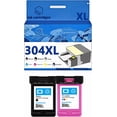 thumbnail image 1 of 304 304XL Ink Cartridges Compatible for HP 100 120 125 130 5030 5032 5020 5010 3760 2630 3750 2620 2622 3720 3762 3730 3733 Inkjet Printers, Leak-Proof Design Crisp Printing, 1 of 7