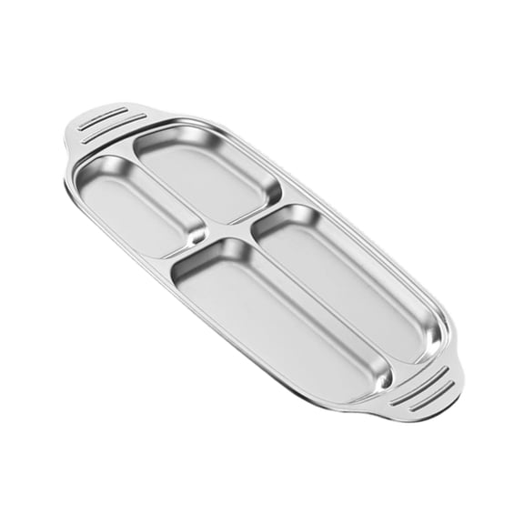 304 Stainless Serving Platters Easy Maintenance Buffets Plate For Household Daily Use