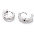 thumbnail image 1 of 304 Stainless Steel 304 Stainless Steel Hoop Earrings For Women Thick Ring Shaped Hoop Earrings Tarnish-Resistant Perfect for Sensitive Ears Stylish Comfortable Pin: 1mm, 1 of 3