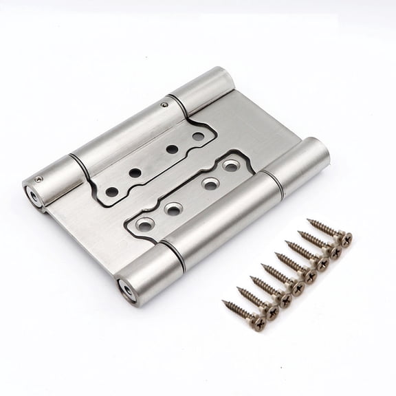 304 Stainless Steel 3mm Thick Non-Mortise Self Closing Double Action Spring Hinges Cafe Saloon Door Swing Hinge