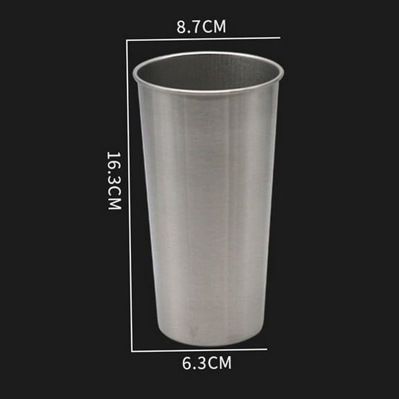 304 Stainless Steel 600ml Beer Milkshake Cup For bar Coffee Shop