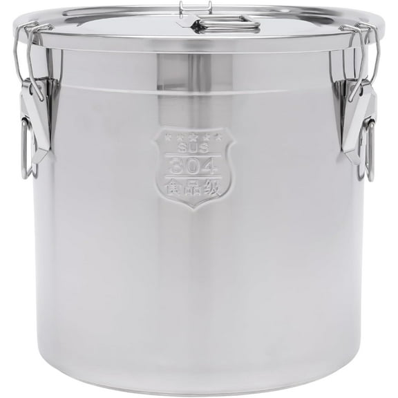 304 Stainless Steel Airtight Canister,Multifunctional Cereal Grain Canisters Container for Rice Flour Sugar Grain Coffee Bean Storage