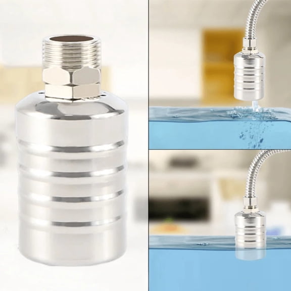 304 Stainless Steel Automatic Float Valve Water Level Controller – Fully Automatic Top-Up for Water Tanks, Pools & Solar Tanks, Food Grade, 0-100°C, Corrosion Resistant