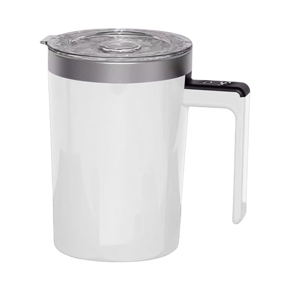 304 Stainless Steel Automatic Stirring Insulated Cup, Digital Display Temperature Smart Mug, Magnetic Stirrer Coffee Cup, Hot Cold Beverage Mixer, Office Desk Drinkware, Modern Tech Gift