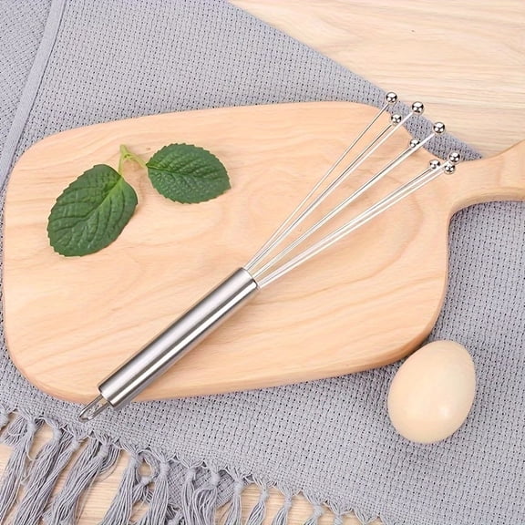 304 Stainless Steel Ball Whisk for Mixing, Whipping Eggs & Cream