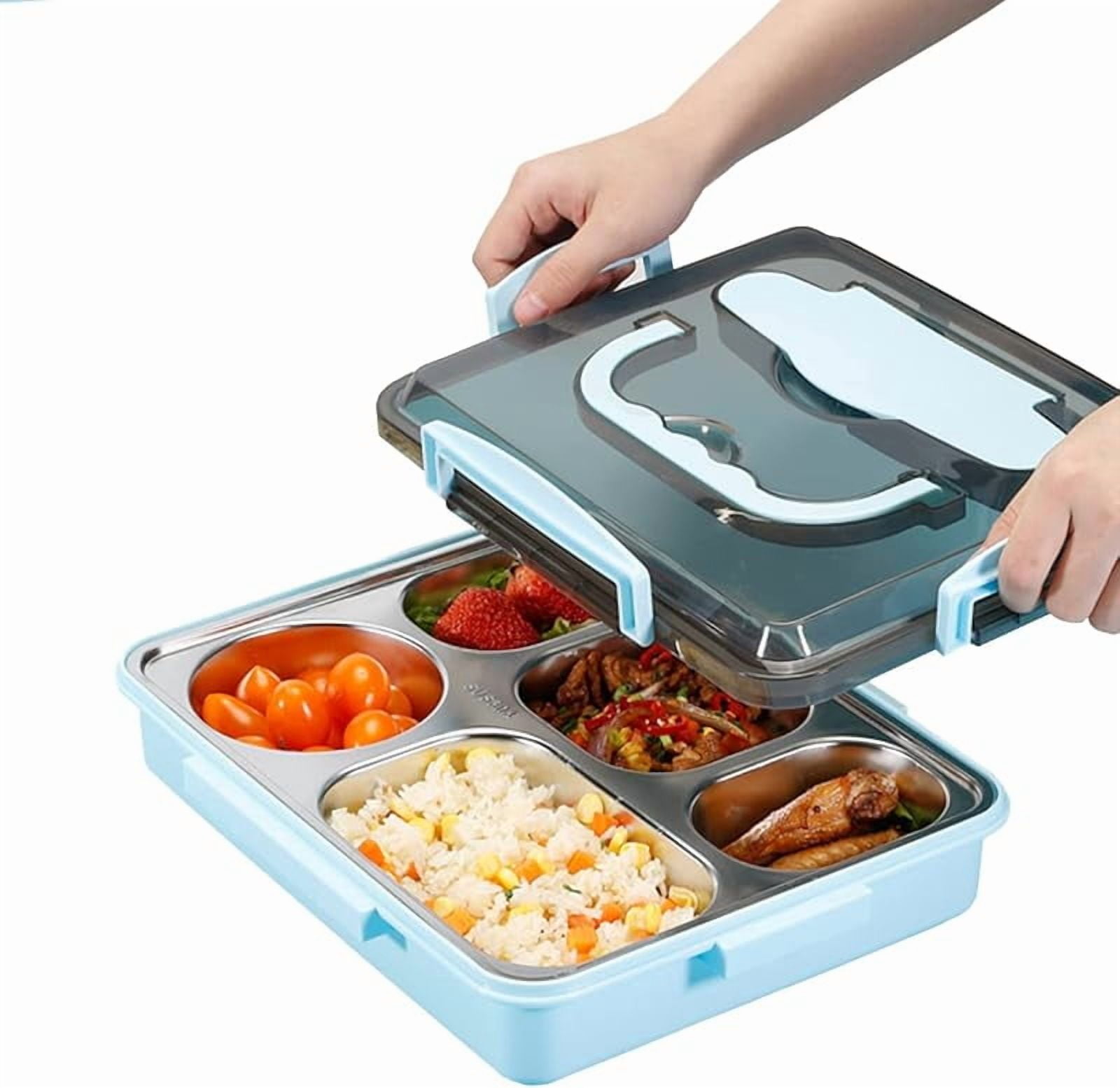 304 Stainless Steel Bento Lunch Boxes for Adults, 5 Sections ...