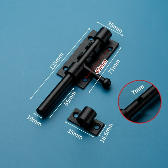 304 Stainless Steel Bolt With Lock Hole Thickened Stainless Steel Bolt Black Smile Home