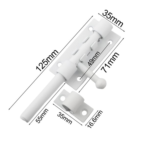 304 Stainless Steel Bolt With Lock Hole Thickened Stainless Steel Bolt White Smile Home