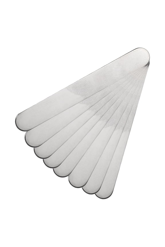 304 Stainless Steel Bracelet Blanks 8Pcs, 3/16 x 2inch, Silver