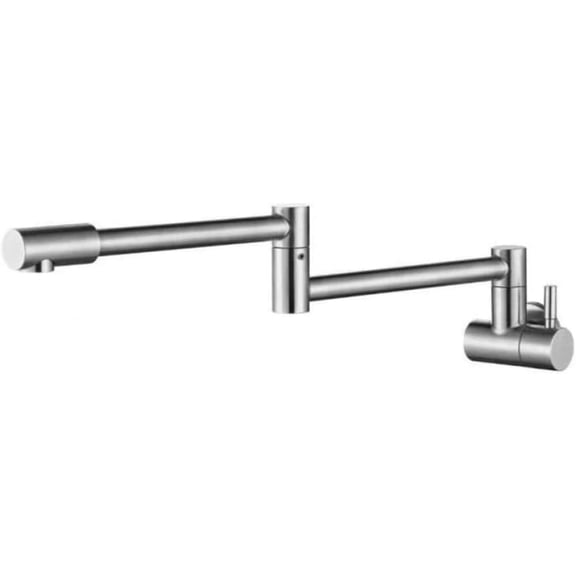 304 Stainless Steel Brushed Taps for Kitchen Pot Filler Wall Mounted, Cold Water Tap 360 Rotating Telescopic, Kitchen Faucet Kitchen Sinks Tap