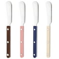 thumbnail image 1 of 304 Stainless Steel Butter Knives Set, 4 Pcs Spreader Knives with ABS Handles, Long-lasting Non-Sharp Blades for Butter, Cheese, and Chocolate, Elegant Design for Easy Spread and Versatile Use, 1 of 5