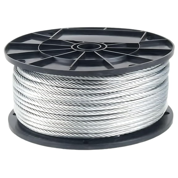 304 Stainless Steel Cable Wire Rope 3/32" 7x7-500 ft Reel for DIY Cable Decking Railing System, Marine Grade