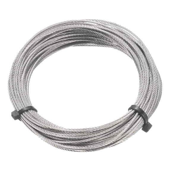 304 Stainless Steel Cable Wire Rope Kit 33FT (10M) Long 3/64" (1.2mm) Dia 7x7 Strand Core for Deck Railing System Outdoor Hanging Kit Garden Fence