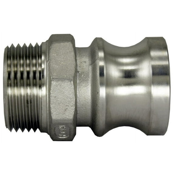 304 Stainless Steel Cam-and-Groove Adapter 2" Cam Lock Adapter x 2" Male NPT SUS304, 10 Pack