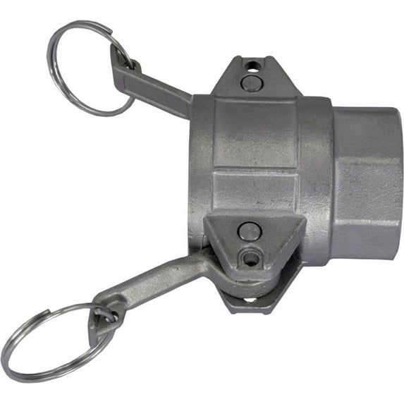 304 Stainless Steel Cam-and-Groove Coupler 2" Cam Lock Socket x 2" Female NPT SUS304, 5 Pack