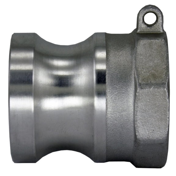 304 Stainless Steel Cam-and-Groove Pipe Fitting Adapter 1" Cam Lock Plug x 1" Female NPT SUS304 SS304
