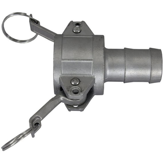 304 Stainless Steel Cam-and-Groove Pipe Fitting Coupler 1-1/2" Cam Lock Socket x 1-1/2" Hose Barb SUS304 SS304